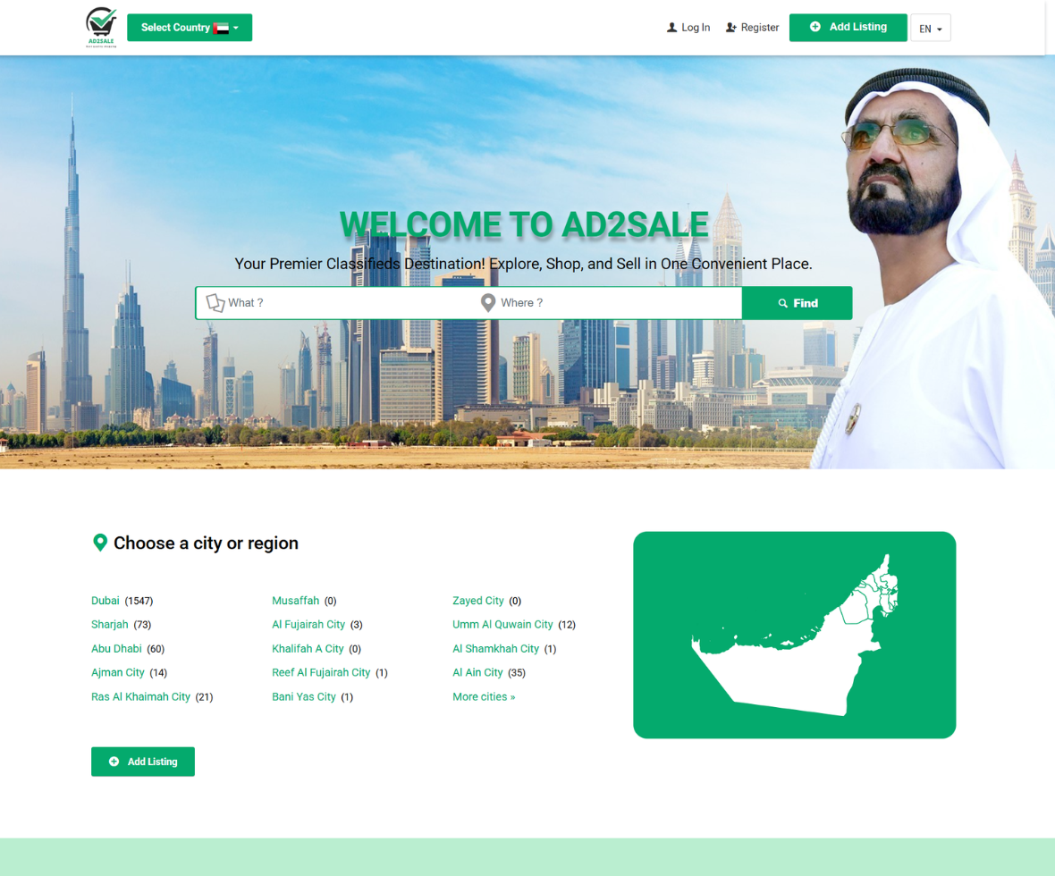 Ad2Sale website